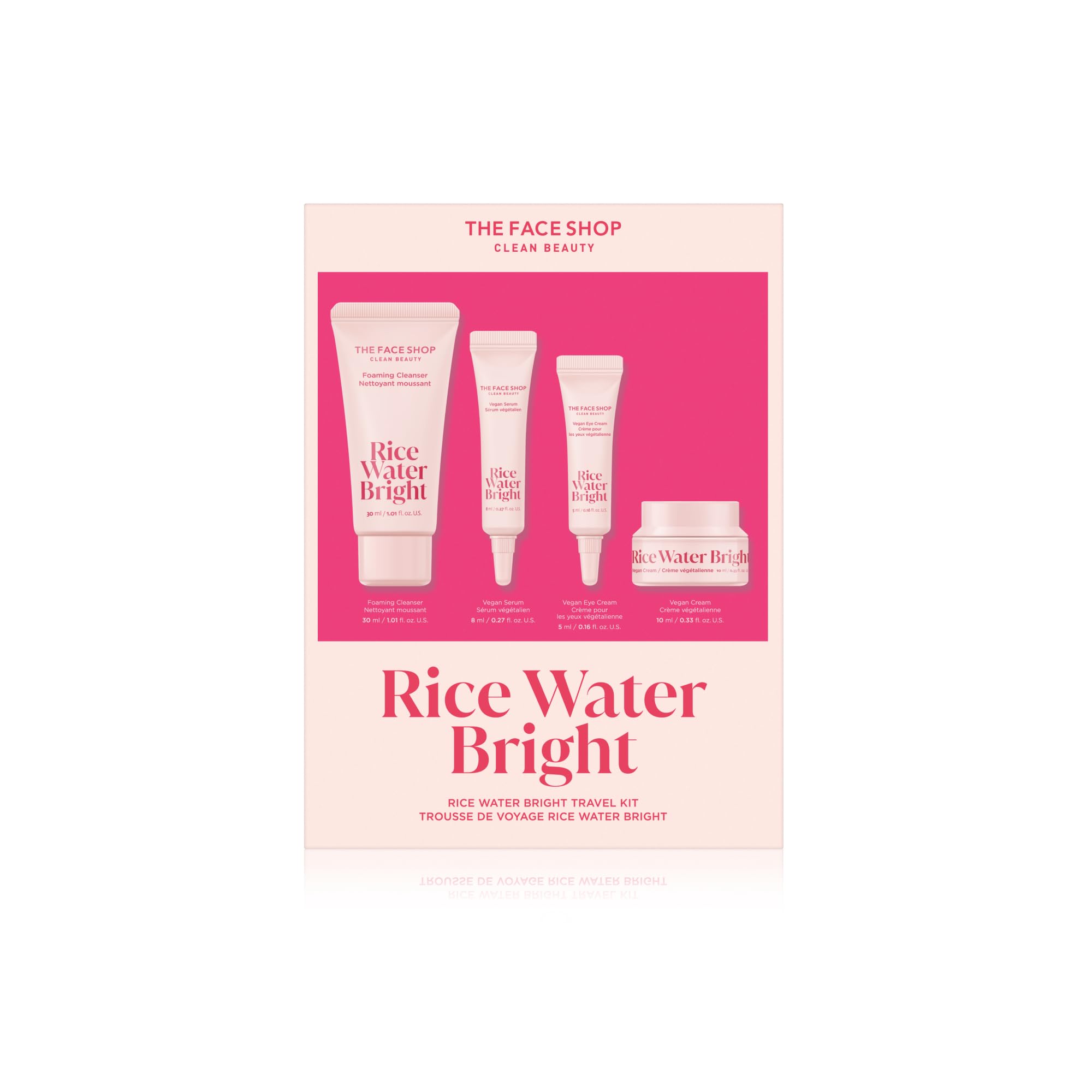 Amazon.com: The Face Shop Rice Water Bright Travel Kit, Korean